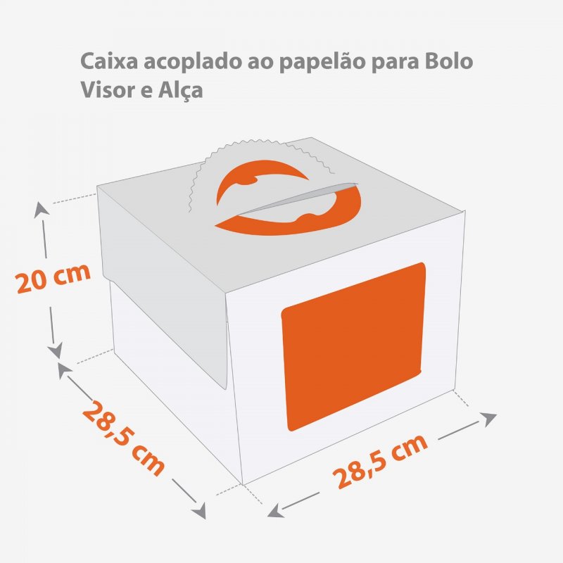 Cake box 32,5 X 32,5cm Unidade